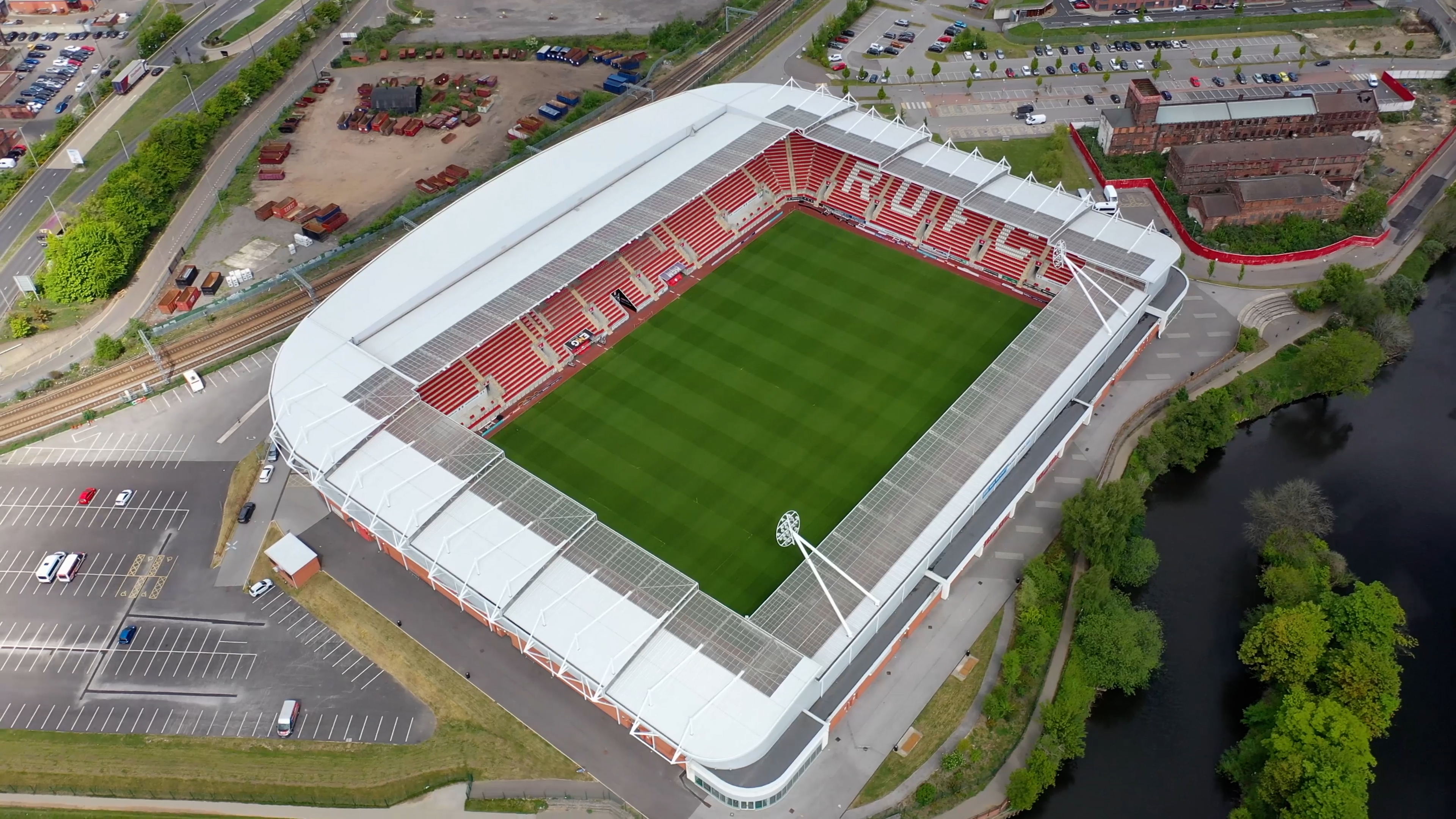 New York Stadium from an aerial view